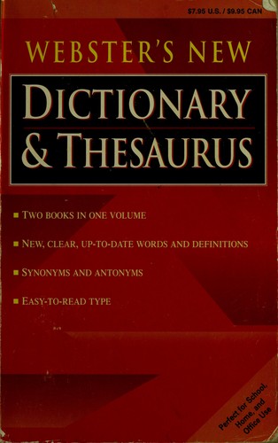 Websters New Dictionary And Thesaurus Open Library 2799