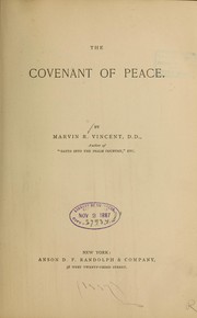 Cover of: The covenant of peace