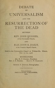 Cover of: Debate on Universalism and the resurrection of the dead