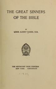 Cover of: The great sinners of the Bible