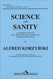 Cover of: Science and Sanity by Alfred Korzybski