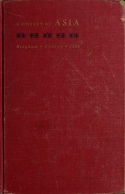 Cover of: A history of Asia by Woodbridge Bingham