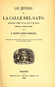 Cover of: Los misterios de la calle del Gato: disparate cómico en un acto y en prosa