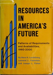 Cover of: Resources in America's future by Resources for the Future.