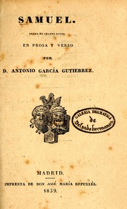 Cover of: Samuel: drama en cuatro actos, en prosa y verso