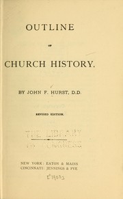Cover of: Outline of church history