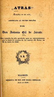 Cover of: ¡¡Atrás!! by Antonio Gil y Zárate