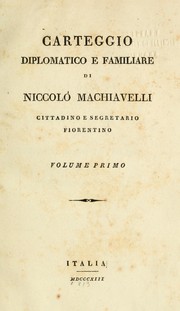 Cover of: Carteggio displomatico e familiare