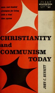 Cover of: Christianity and communism today by John Coleman Bennett