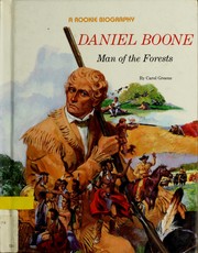 Cover of: Daniel Boone: man of the forests