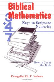 Cover of: Biblical Mathematics by Ed F. Vallowe