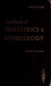 Cover of: Handbook of obstetrics & gynecology by Ralph Criswell Benson