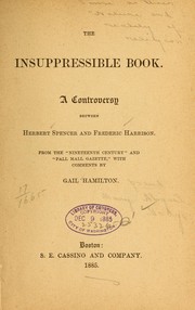 Cover of: The insuppressible book... | Frederic Harrison