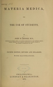 Cover of: Materia medica, for the use of students