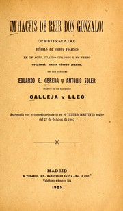 Cover of: M'haceis de reir don Gonzalo by Rafael Calleja