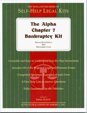 The Alpha Chapter 7 Bankruptcy Kit by Kermit Burton