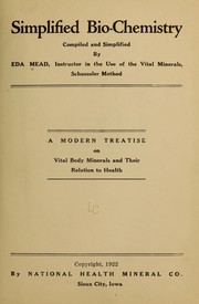 Cover of: Simplified bio-chemistry by Eda Mead