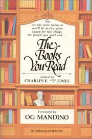 Cover of: The Books You Read by Charles E. Jones