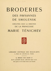 Cover of: Broderies des paysannes de Smolensk by Denis Roche