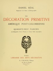 Cover of: La d©♭coration primitive: Am©♭rique post-Colombienne