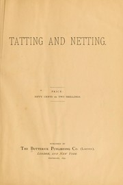 Tatting and netting by Butterick Publishing Company