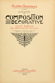 Cover of: Éléments de composition décorative by Gaston Quénioux