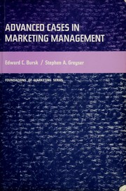Cover of: Advanced cases in marketing management