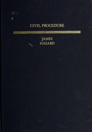 Cover of: Civil procedure | James, Fleming