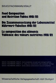 Cover of: Food composition and nutrition tables, 1981/82 = by S. Walter Souci