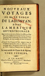 Cover of: Nouveaux voyages de mr le baron de Lahontan, dans l'Amérique Septentrionale. by Louis Armand de Lom d'Arce baron de Lahontan