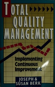 Cover of: Total quality management by Joseph Berk