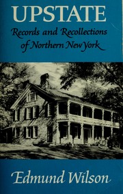 Cover of: Upstate; by Edmund Wilson