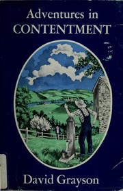 Cover of: Adventures in contentment by David Grayson
