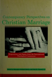 Cover of: Contemporary Perspectives on Christian Marriage by Richard Malone