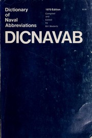 Cover of: Dictionary of naval abbreviations. by Bill Wedertz