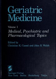 Cover of: Geriatric Medicine With Supplement