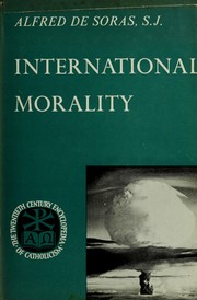 Cover of: International morality.