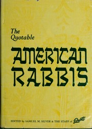 Cover of: The quotable American rabbis