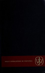 Cover of: Sampling techniques. by William Gemmell Cochran