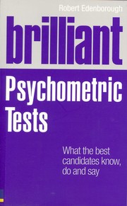 Cover of: Brilliant psychometric tests by Robert Edenborough