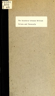 Cover of: The boundary between British Guiana and Venezuela by Everard im Thurn