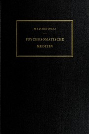 Cover of: Einführung in die psychosomatische Medizin. by Medard Boss