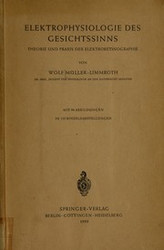 Elektrophysiologie des Gesichtssinns by Wolf Müller-Limmroth