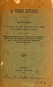 Cover of: La verdad histórica by Fabio Febres Cordero