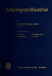 Cover of: Alterspsychiatrie.