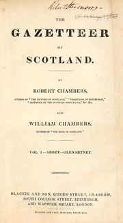Cover of: The gazetteer of Scotland. [With plates and maps.]