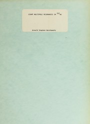 Front cover of Giant multipole resonances in [Superscript 197]Au by Arnold Stephen Warshawsky