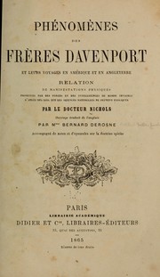 Phénomènes des frères Davenport et leurs voyages en Amérique et en Angleterre by Thomas Low Nichols