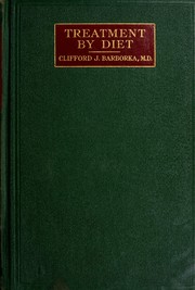 Cover of: Treatment by diet