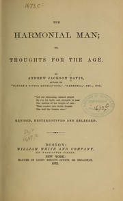 Cover of: The harmonial man by Andrew Jackson Davis